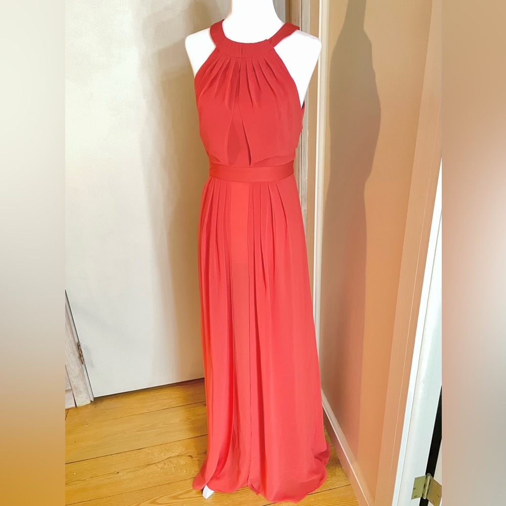 Spotlight by Warehouse NWT formal orange gown uk 8 US 4  $120 retail  58”